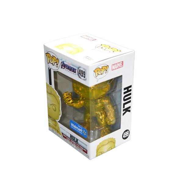 Funko Pop! Vinyl: Marvel - Hulk (Yellow Chrome) -‎ Walmart  (Exclusive) - Picture 9 of 11